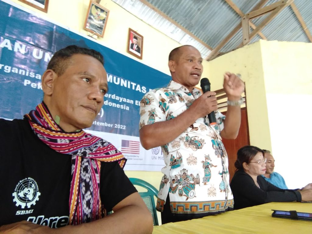 Pelatihan Pengorganisasian dan Pemberdayaan Ekonomi bagi  Purna PMI di Desa Tanah Tukan, Flores Timur