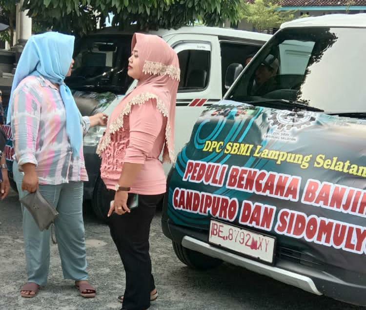 SBMI Lampung Selatan Salurkan Bantuan untuk Korban Banjir di Candipuro dan Sidomulyo 