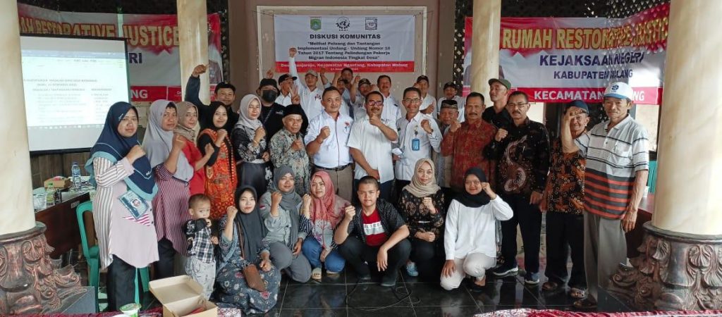Diskusi Komunitas Terkait Implementasi UU PPMI di Desa Banjarejo, Malang 