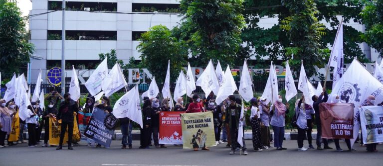 koalisi perdana antara serikat pekerja dan organisasi masyarakat sipil: terbentuk untuk menuntut pelindungan pemerintah indonesia dan taiwan bagi awak kapal migran indonesia melalui kesepakatan migrasi 08/09/2024