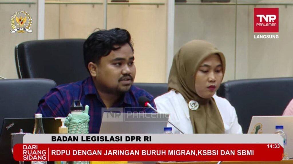 SBMI Bersama Jaringan Berikan Masukan Terhadap Revisi UU 18/2017 Pada RDP/RDPU Dengan Baleg DPR RI 1 SBMI Bersama Jaringan Berikan Masukan Terhadap Revisi UU 18/2017 Pada RDP/RDPU Dengan Baleg DPR RI 27/06/2025