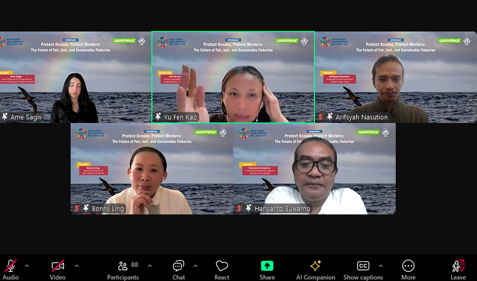 Lindungi Laut, Lindungi Pekerja: Webinar Internasional Tegaskan Pentingnya Pelindungan Pekerja Migran di Laut dan Reformasi Industri Perikanan Global