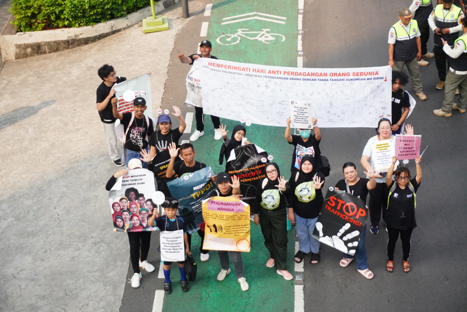 DOKUMENTASI: HARI ANTI TPPO SBMI 2024 - MEDIA KAMPANYE SERIKAT BURUH MIGRAN INDONESIA